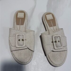 Dolce Vita Women's Tan Buckle Mules